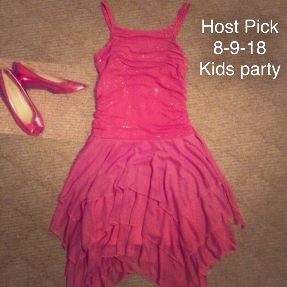 Pink party dress
